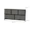 Flash Furniture Black/Gray 5 Drawer Storage Chest Organizer WX-5L206-X-BK-GR-GG - alternate 4